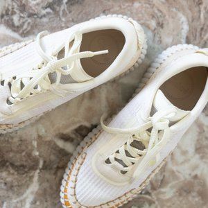 Chloe Nama Sneaker - size EU 39 (US 8-8.5) soft white